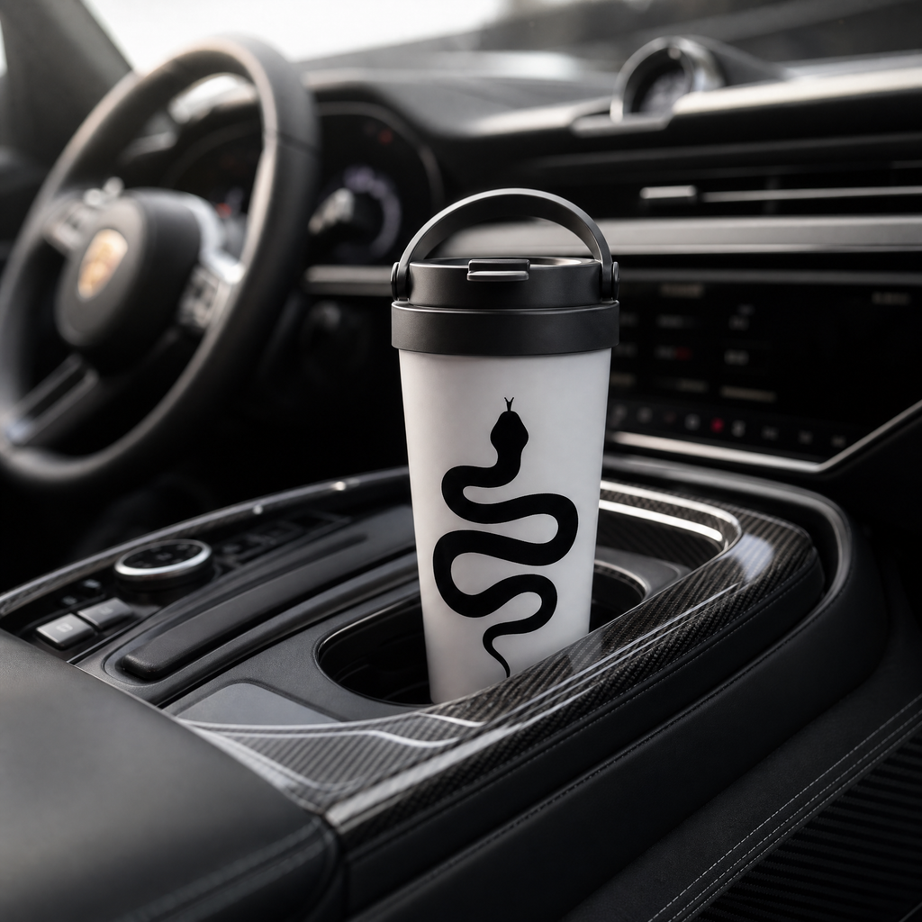 Premium stainless steel thermal mug for hot and cold drinks - 443ml (15 oz)