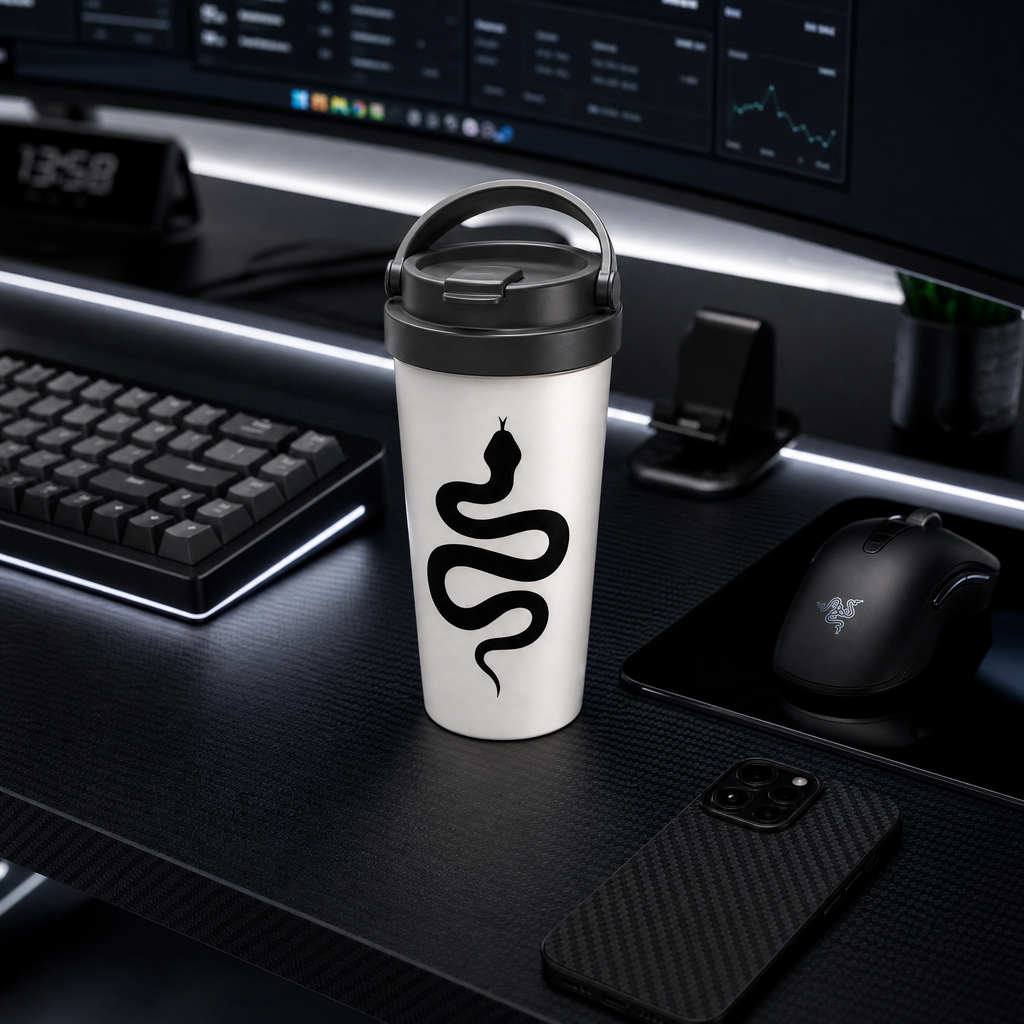 Premium stainless steel thermal mug for hot and cold drinks - 443ml (15 oz)