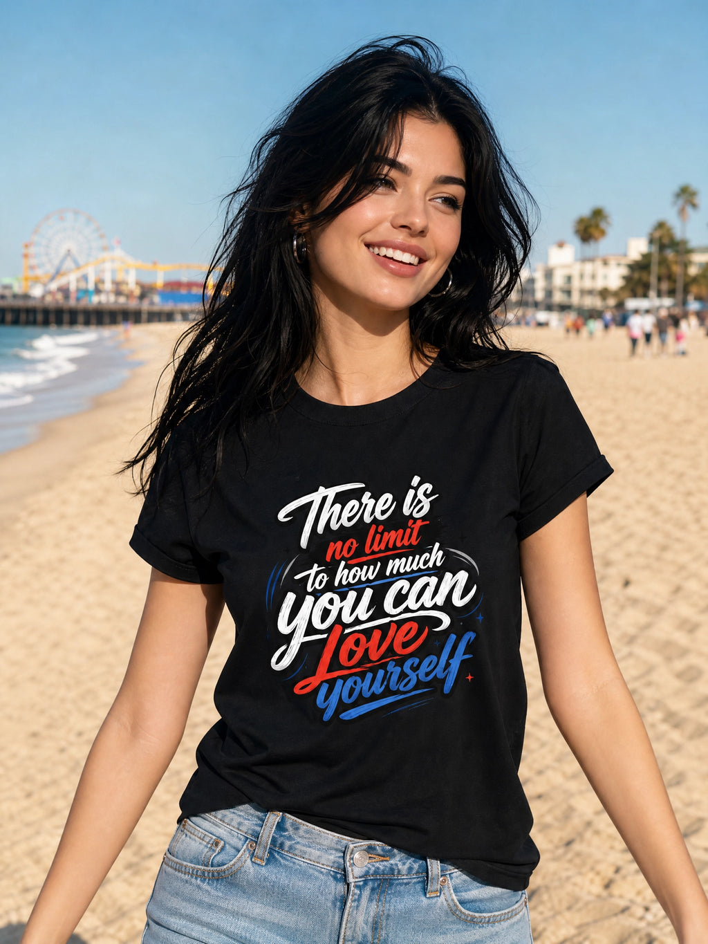 There Is No Limit to How Much You Can Love Yourself™ | Premium Heavyweight T-Shirt