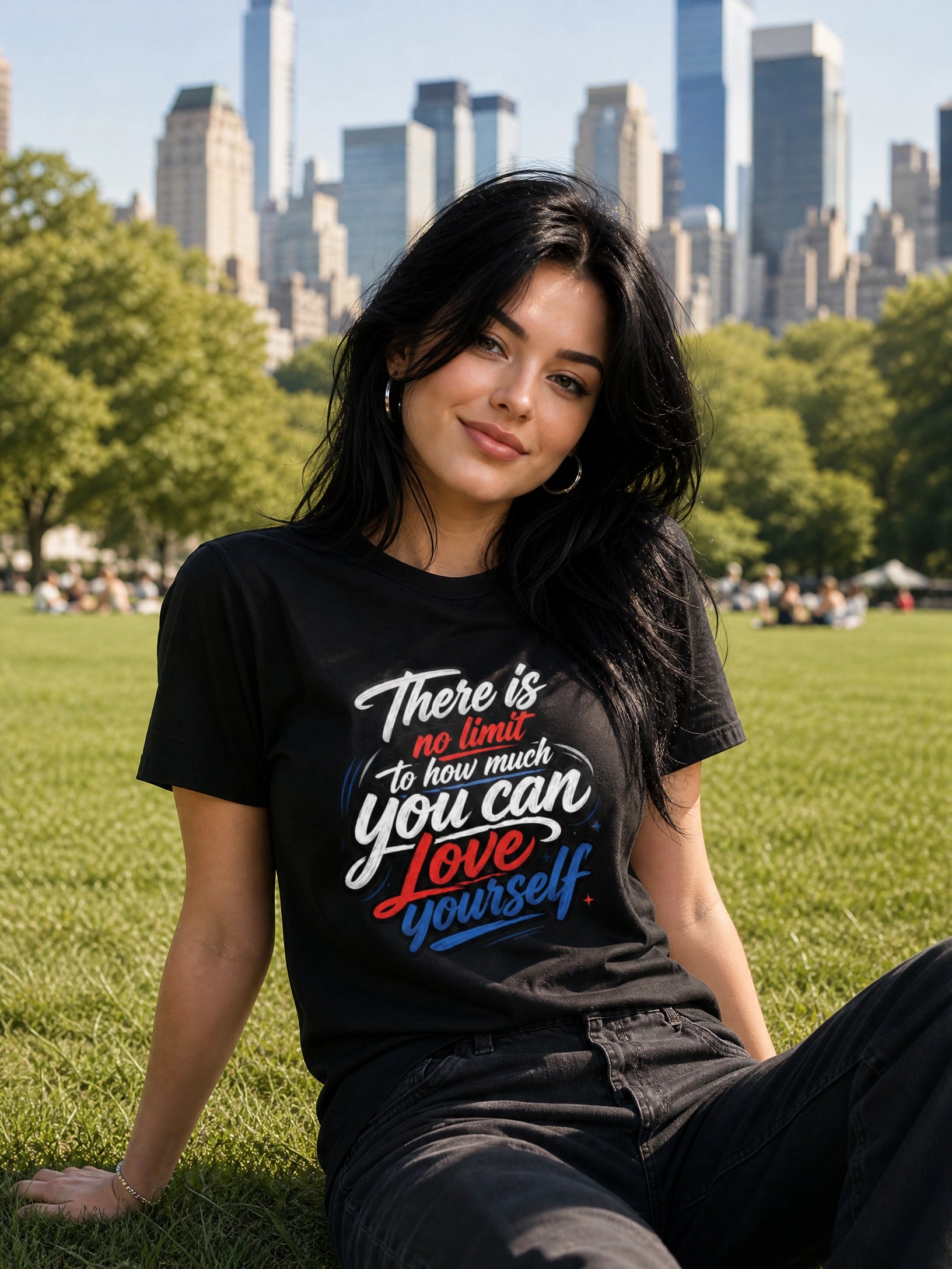 There Is No Limit to How Much You Can Love Yourself™ | Premium Heavyweight T-Shirt
