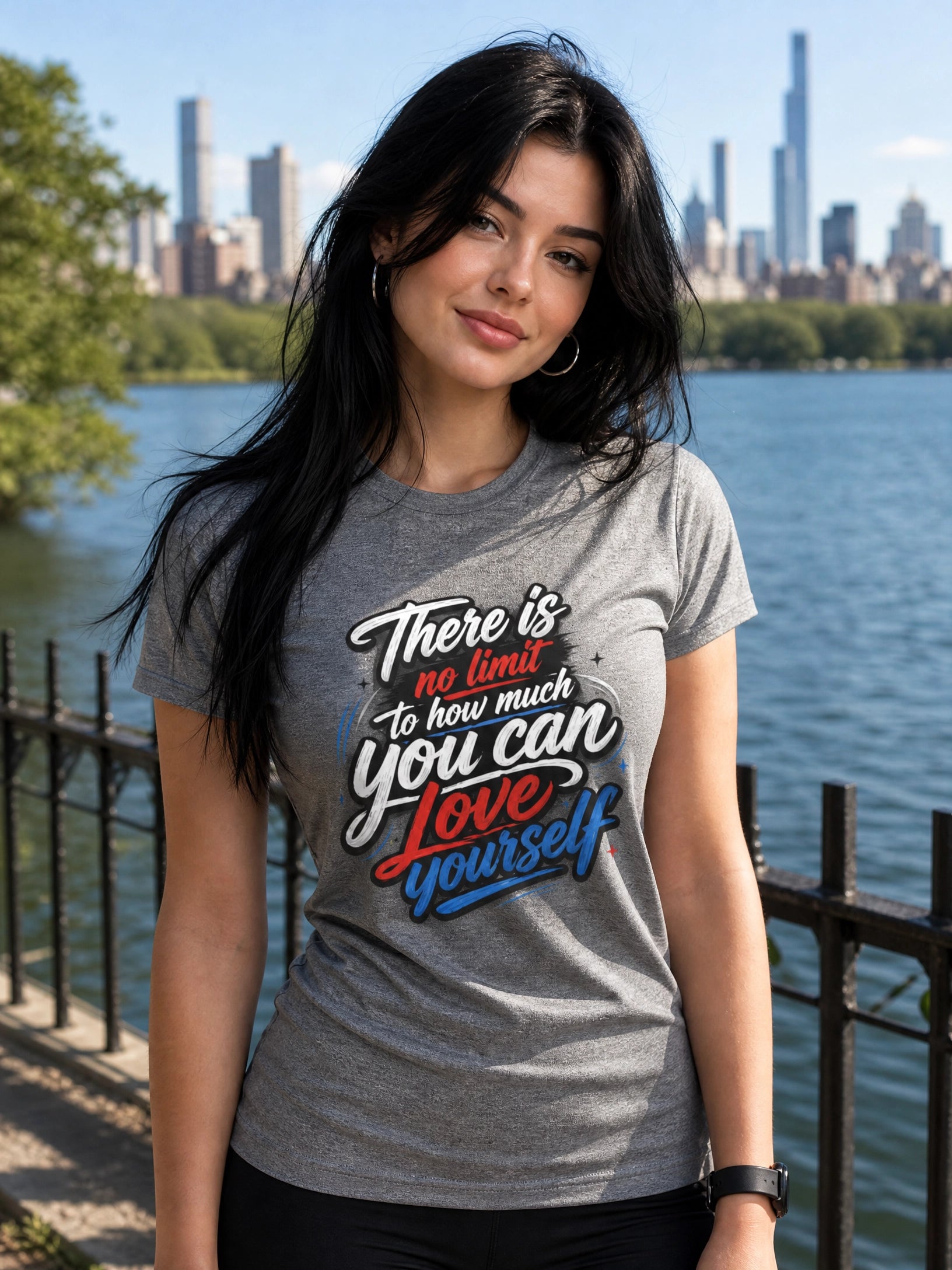 There Is No Limit to How Much You Can Love Yourself™ | Premium Heavyweight T-Shirt