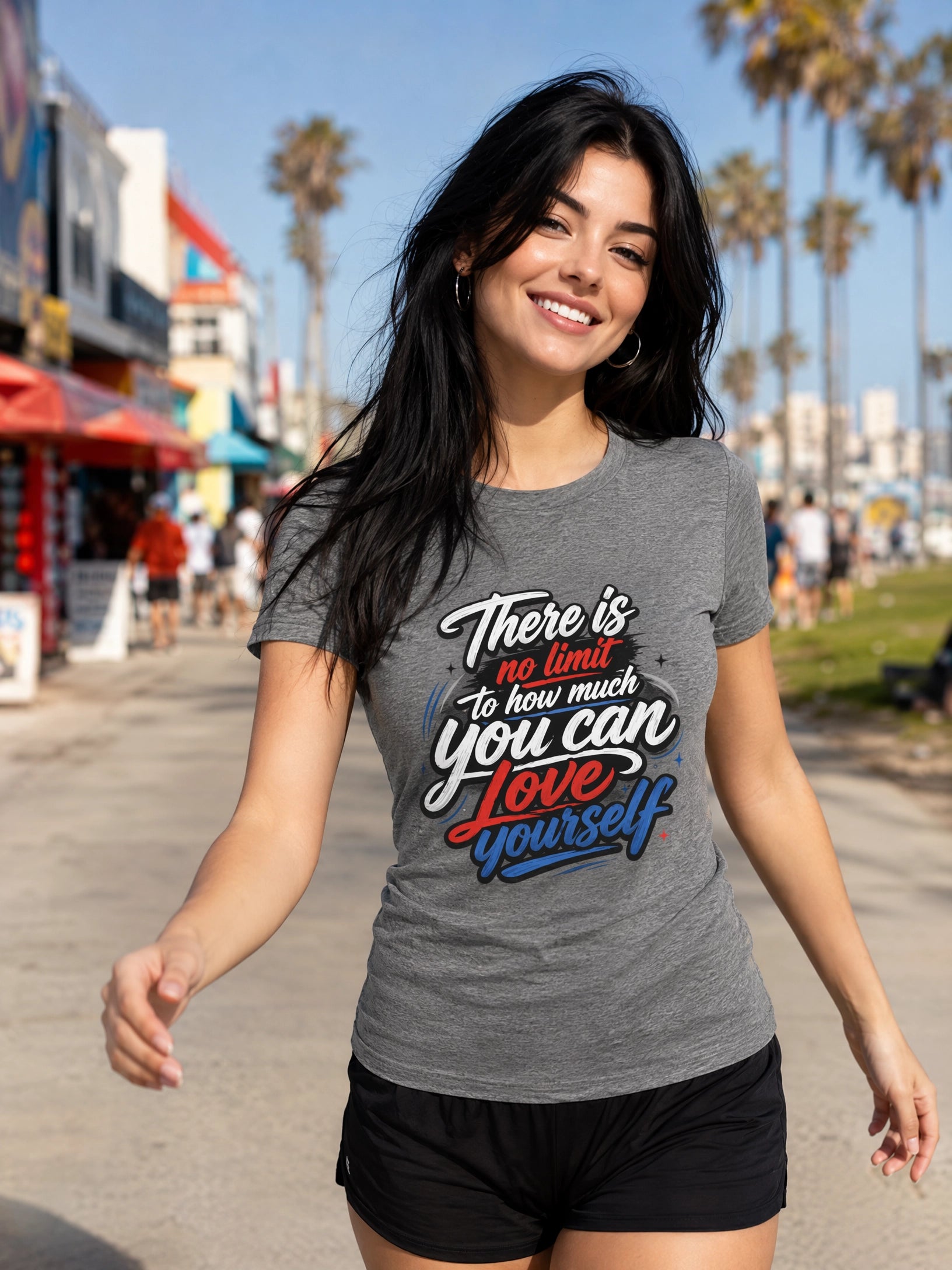 There Is No Limit to How Much You Can Love Yourself™ | Premium Heavyweight T-Shirt