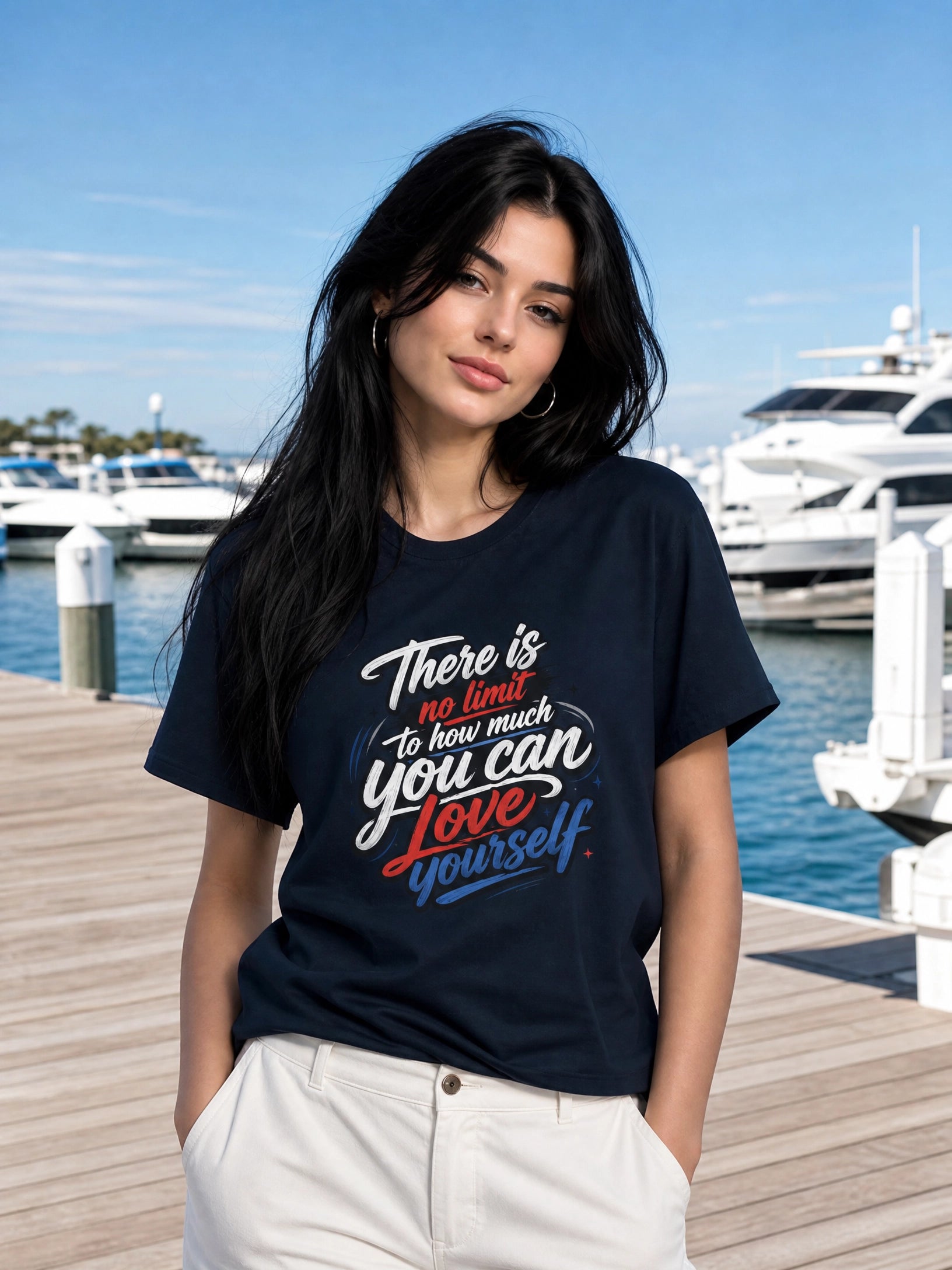 There Is No Limit to How Much You Can Love Yourself™ | Premium Heavyweight T-Shirt